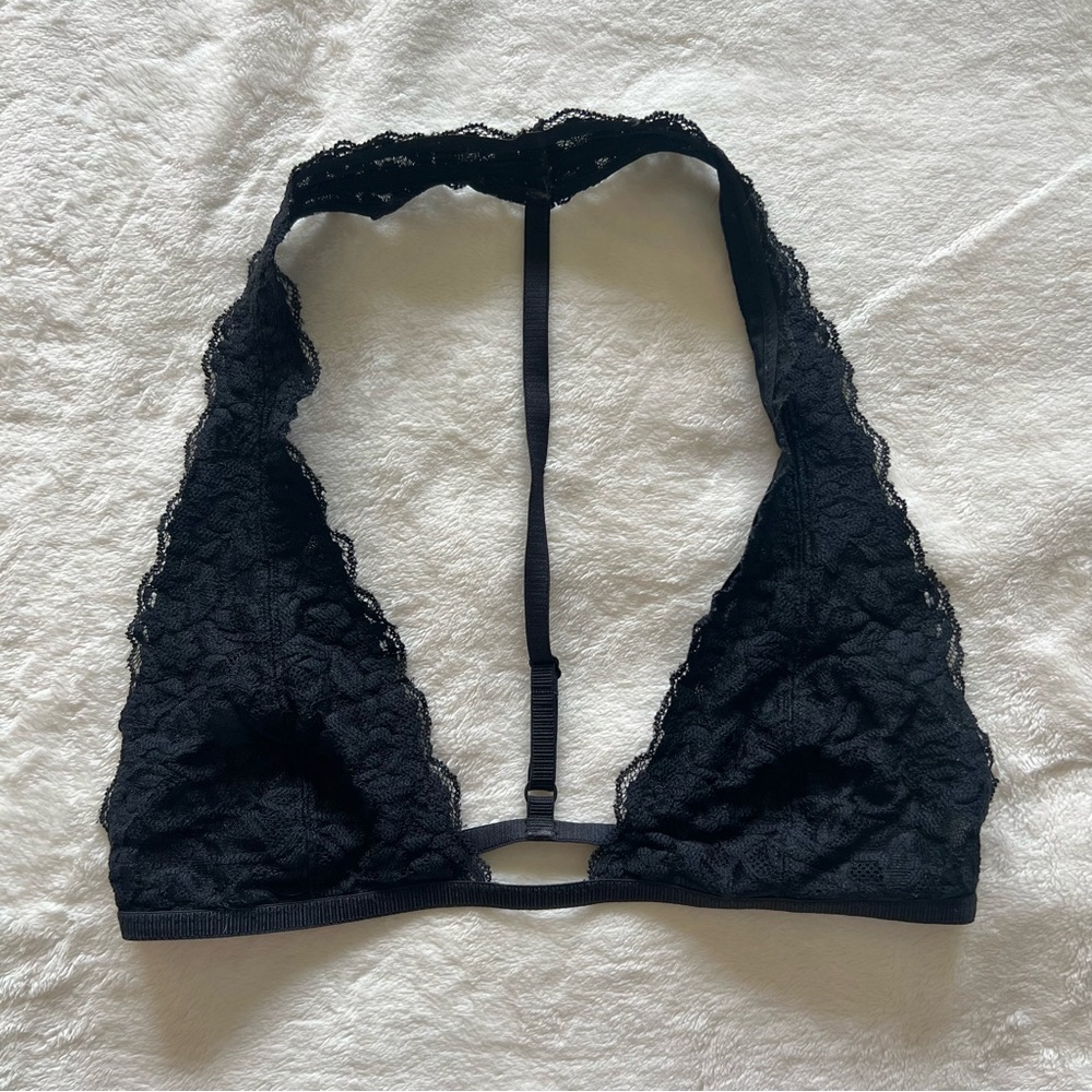 Intimately Free People lace halter racer back bralette